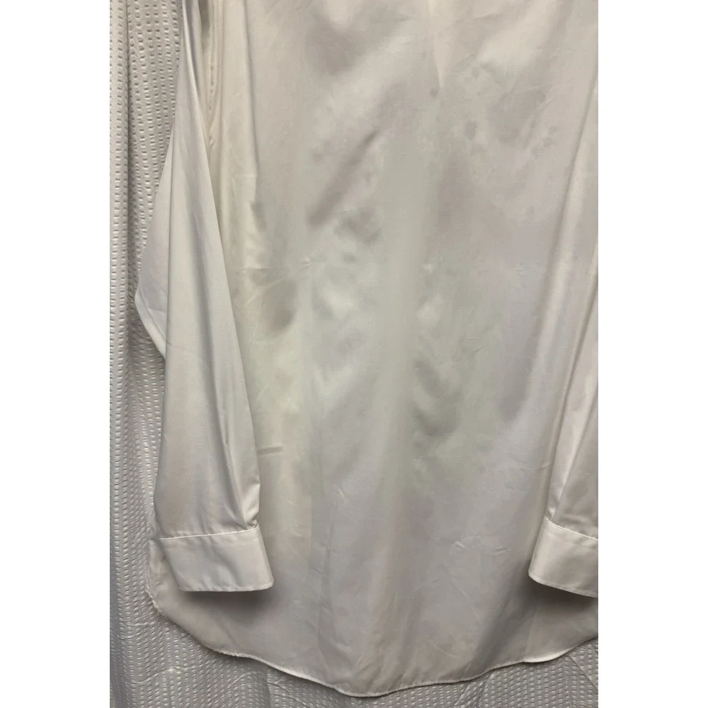 Polo Ralph Lauren Mens Classic Fit 16 1/2 32/33 Core Replen ll White Long Sleeve